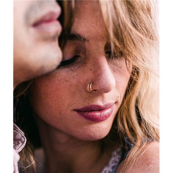 10 Pcs Nose Rings Hoops Fake Nose Ring Fake Lip Rings Fake Septum Piercing - Picture 7 of 7